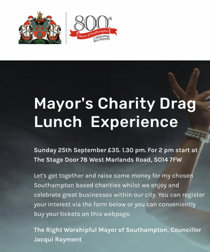 Mayor's Charity Drag Lunch Experience